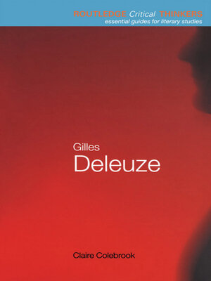cover image of Gilles Deleuze